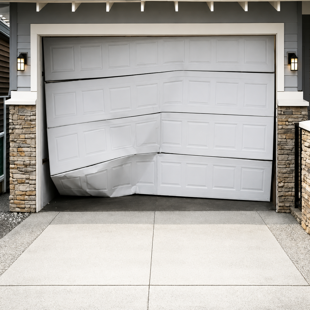 Before garage door repair in Indianapolis IN