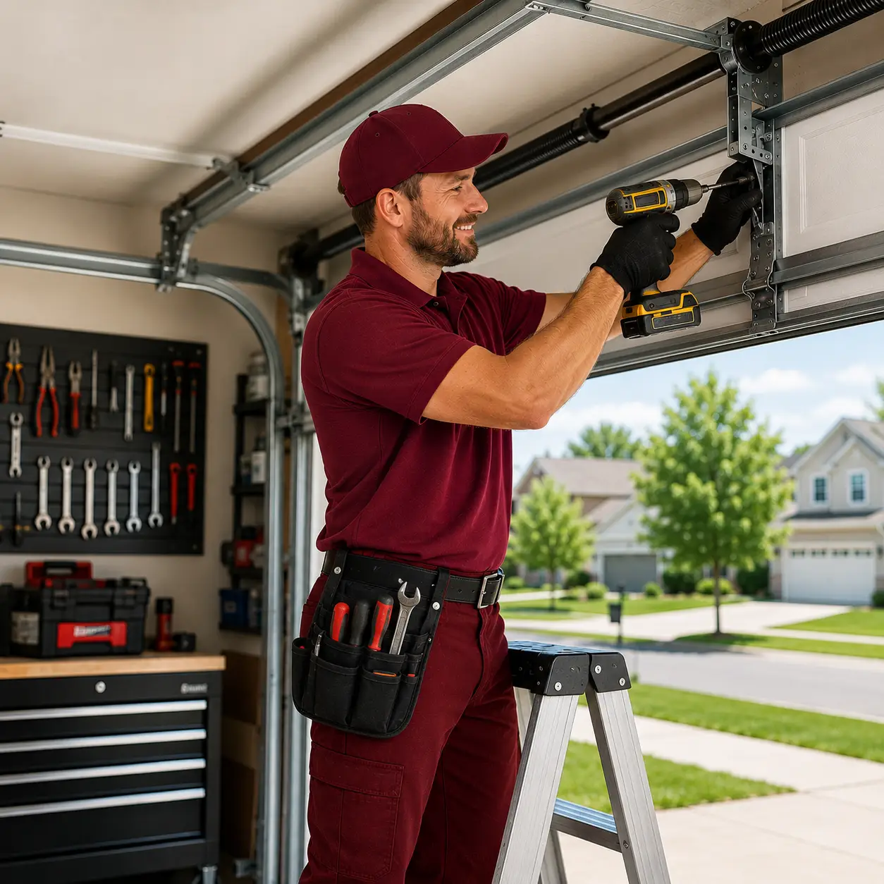 Affordable garage door maintenance service in Indianapolis IN