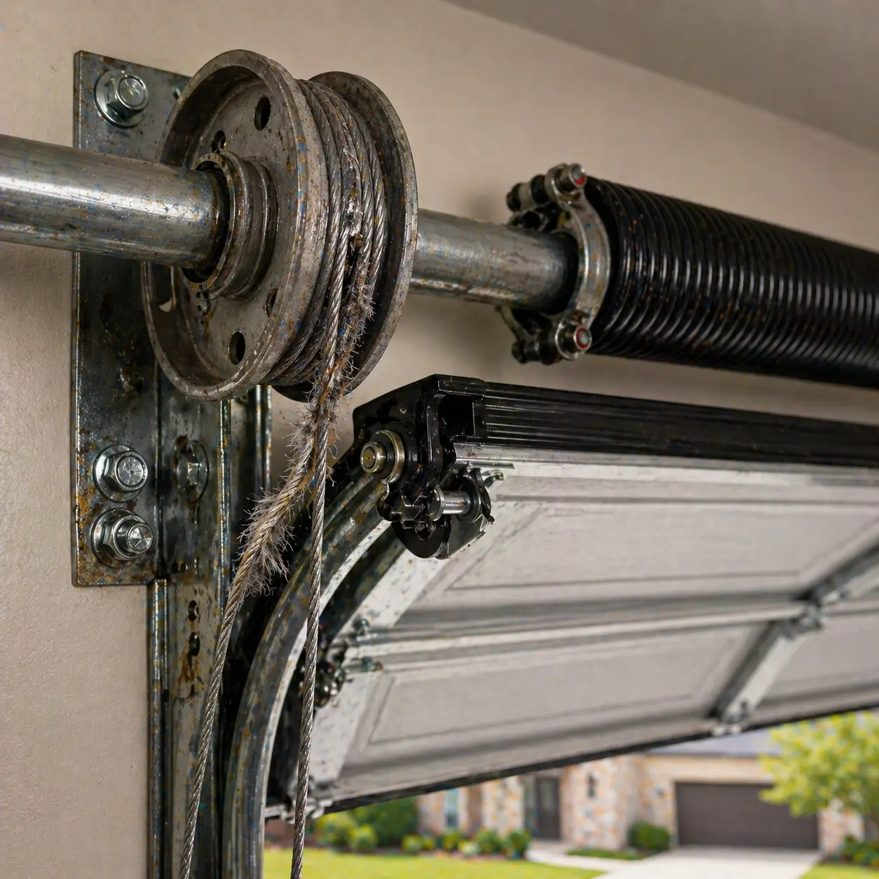 Before garage door repair in Indianapolis IN