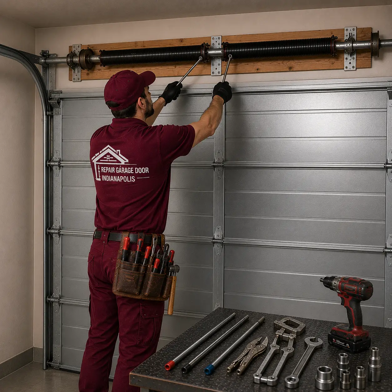 Professional garage door spring repair service in Indianapolis IN