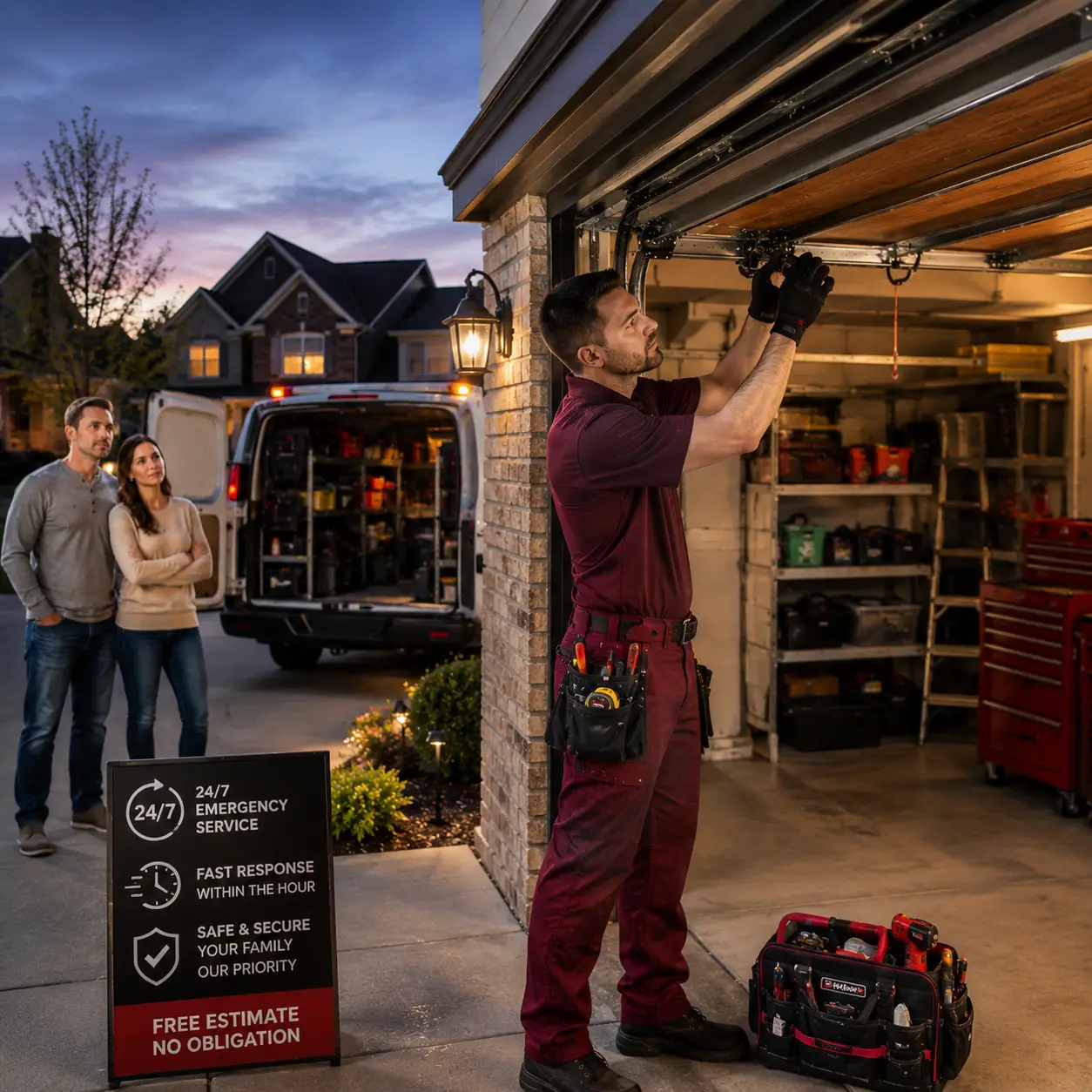 Emergency garage door repair service in Indianapolis IN