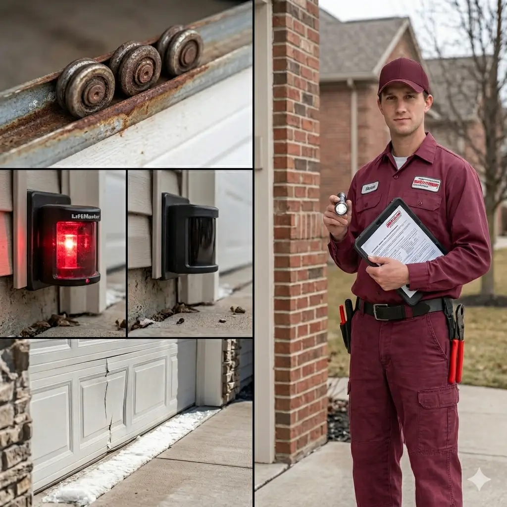 Garage door maintenance inspection service in Indianapolis IN