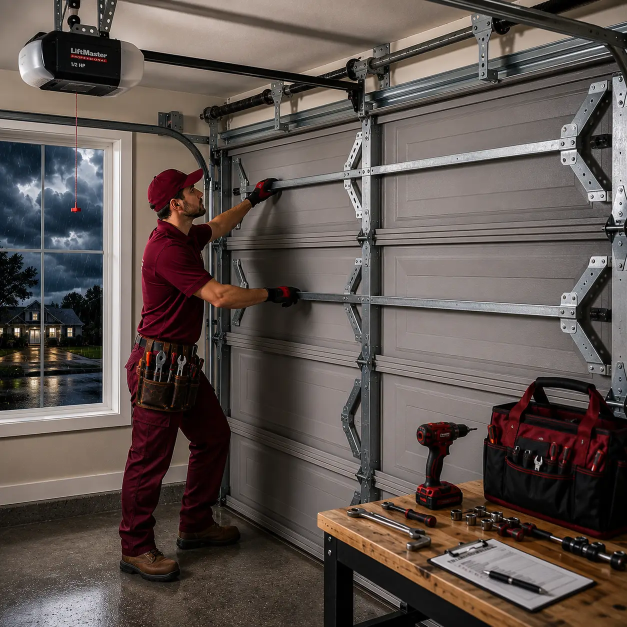 Hurricane-proof garage door maintenance service in Indianapolis IN