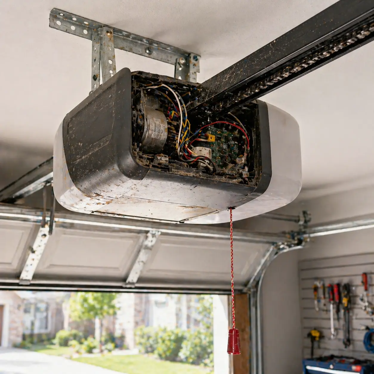 Before garage door repair in Indianapolis IN