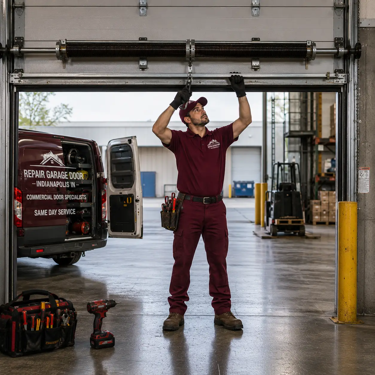 Commercial garage door repair service in Indianapolis IN