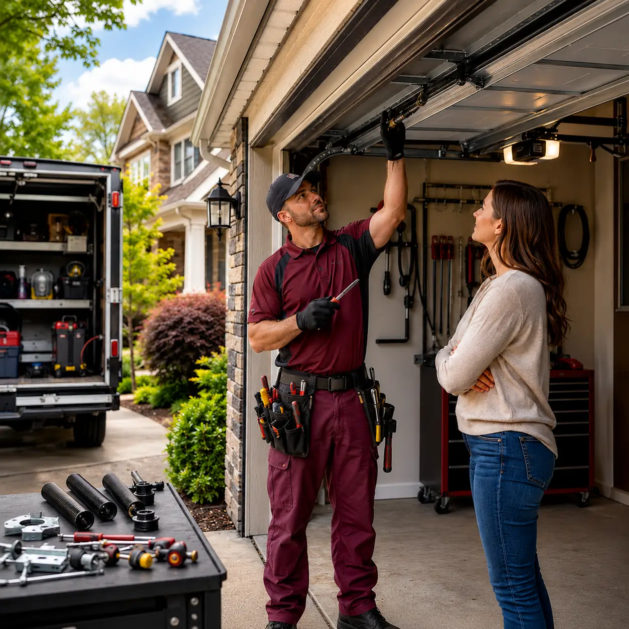 Residential garage door service in Indianapolis IN