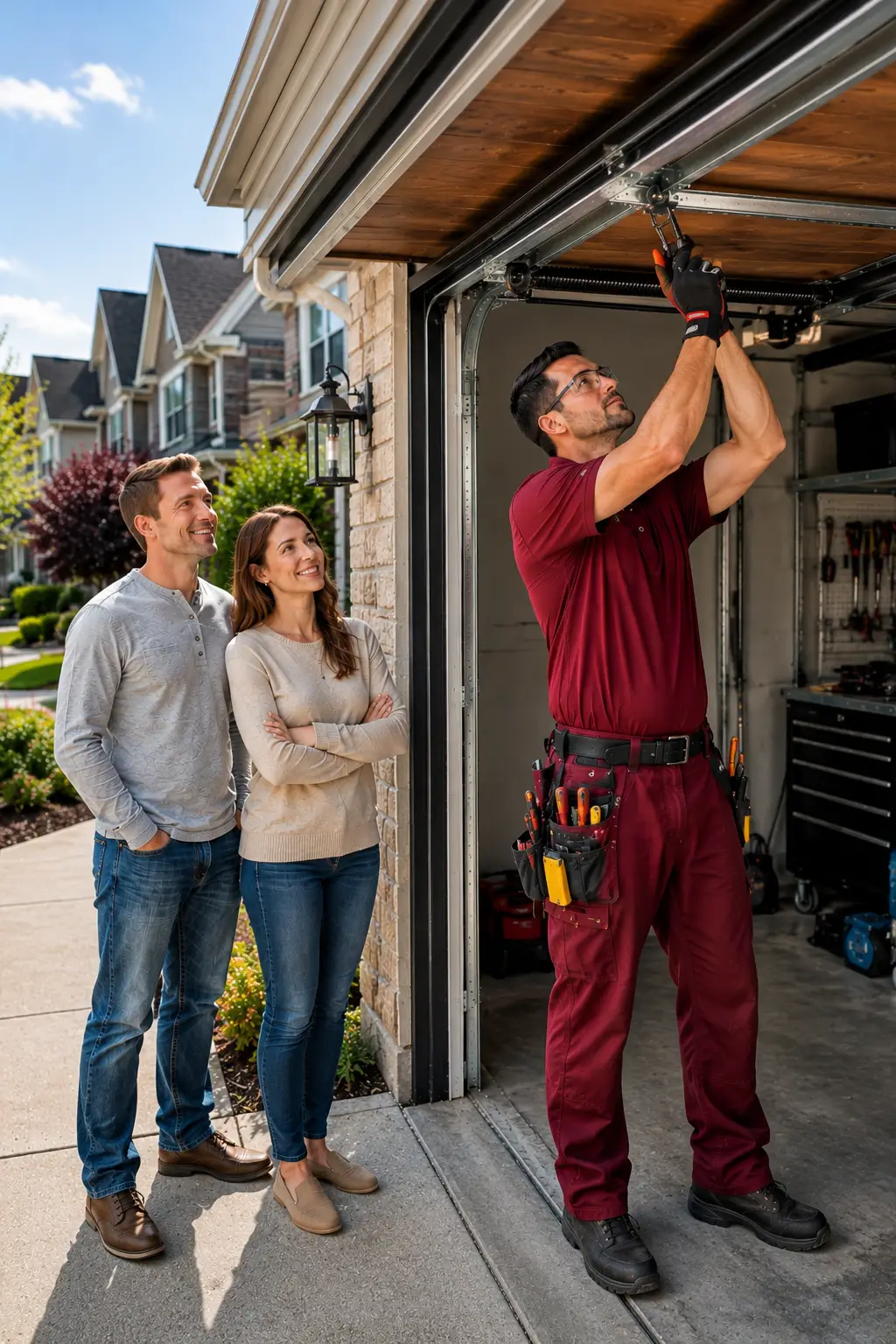 Residential garage door repair service in Indianapolis IN